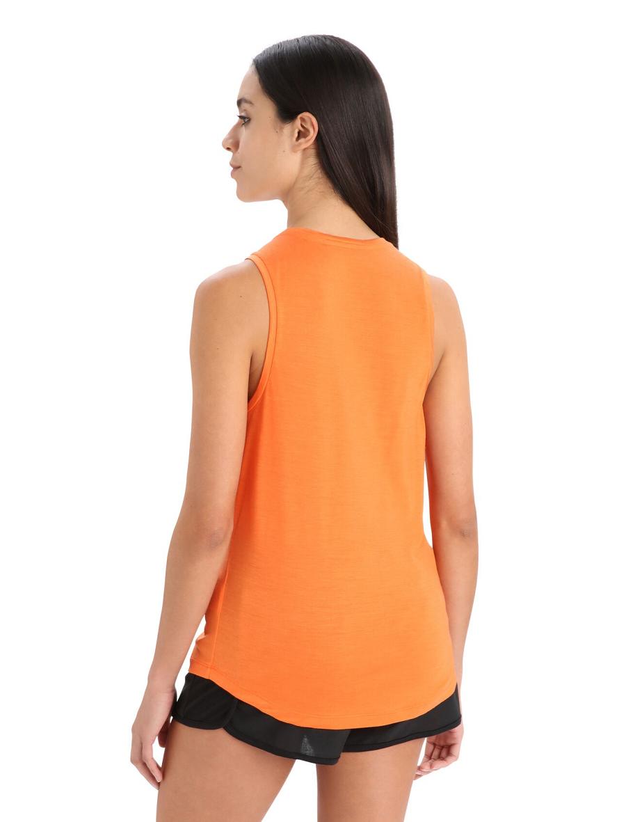 Flash Women's Icebreaker Merino Sphere II Tank T Shirts | USA 1570YXFU